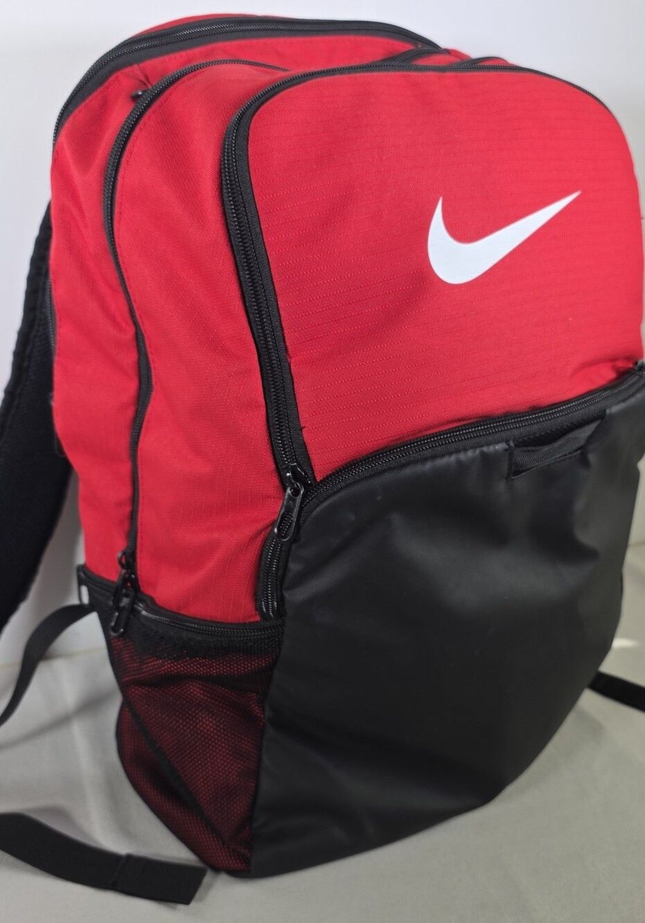 Nike Black & Red Medium Backpack with Many Pockets